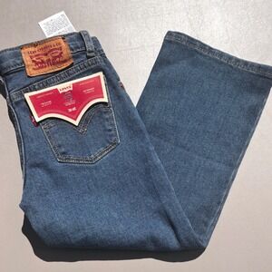 Levi's Wide Leg Stretch Denim Jeans - Girls Size 4 Relaxed‎ Fit Casual NWT